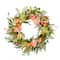 30&#x27;&#x27; Multicolored Rose Floral Bouquet Spring Wreath